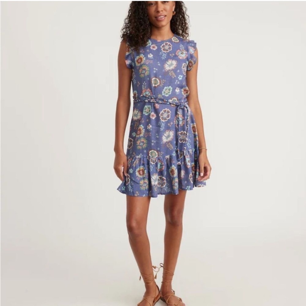 Marine Layer Laney floral mini dress